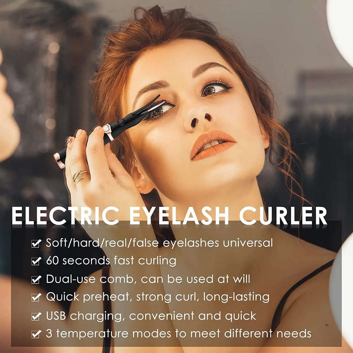 Rechargeable Heated USB Eyelash Curler